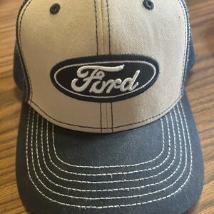 Ford Blue and Cream Trucker Hat
